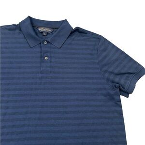 Brooks‎ Brothers Men's Blue Striped Polo Shirt Large